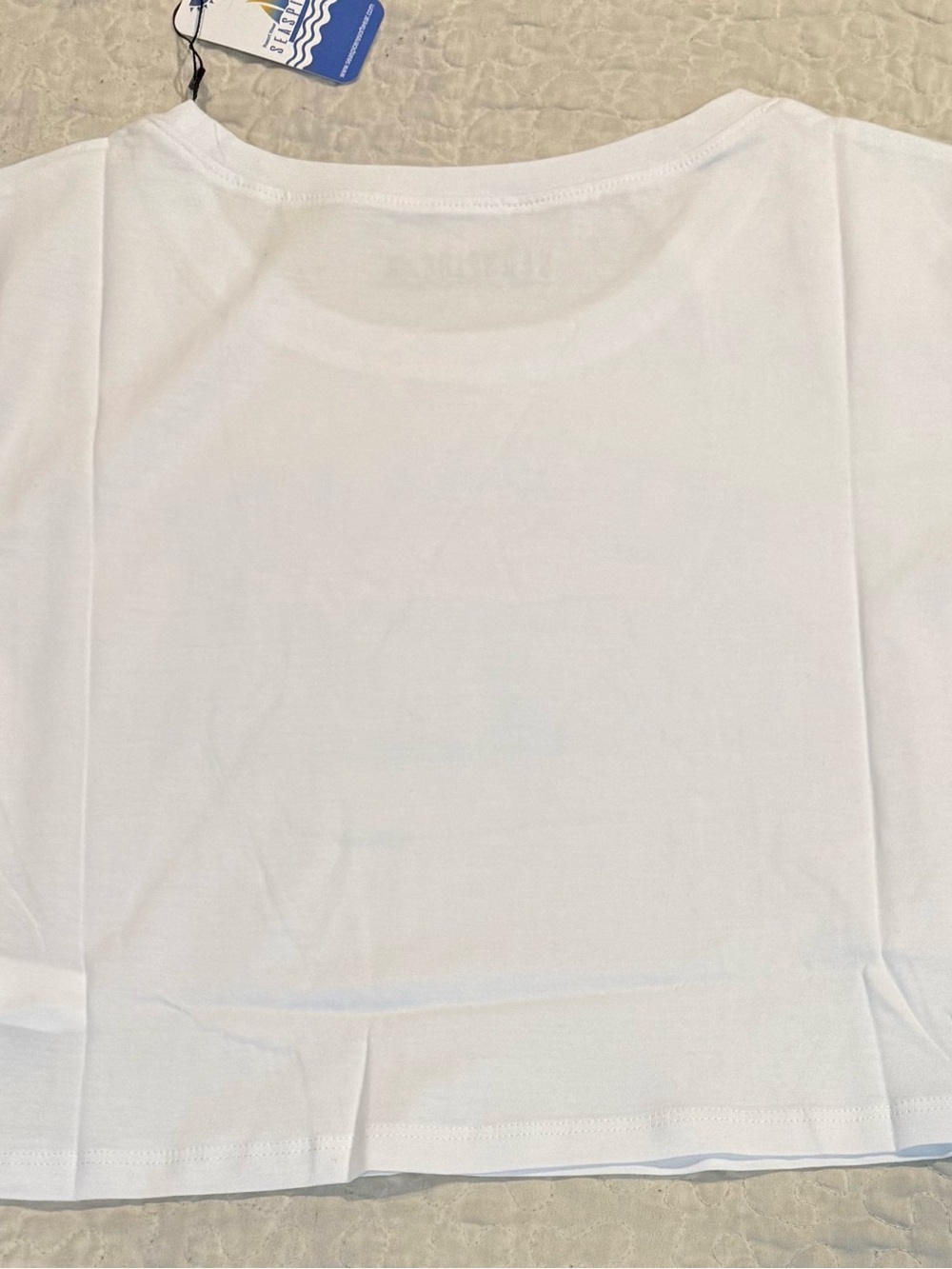 Seaspice "Mermaid Off Duty" White Tee with Light Blue Print - Picture 6 of 11